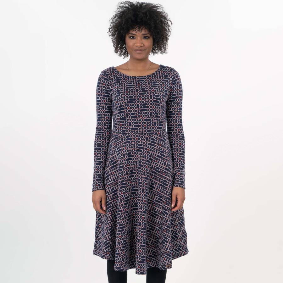DRESS KORINNA FROM BIO GOTS INTERLOCK JAQUARD