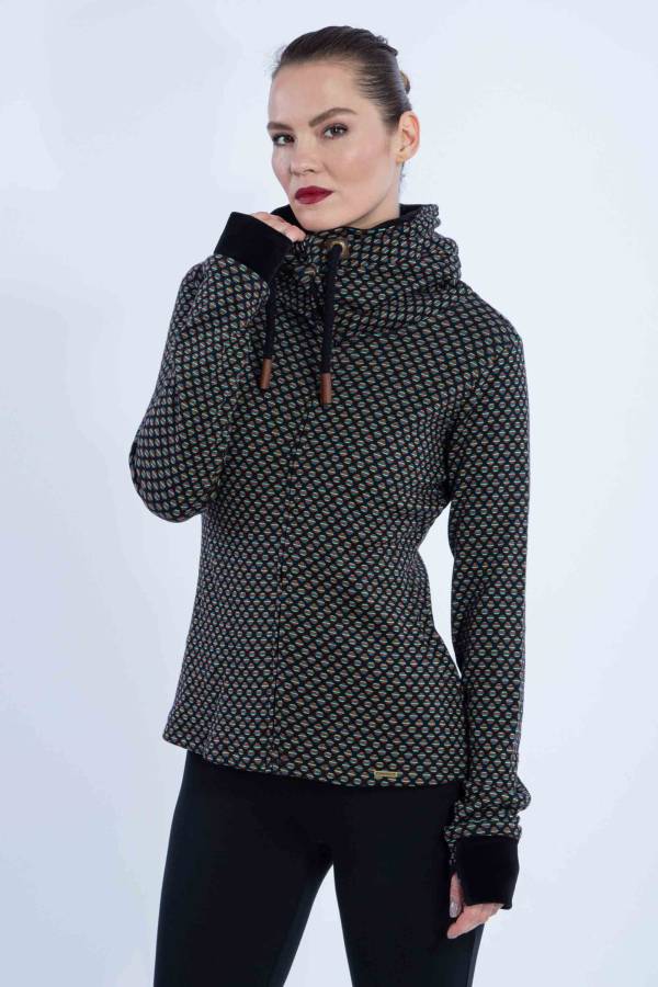 Jessy jacket in organic GOTS interlock jacquard