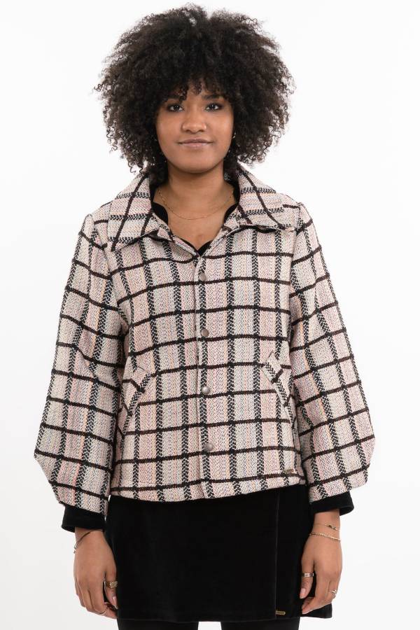 Wolljacke Jacky aus recyceltem Wolljacquard