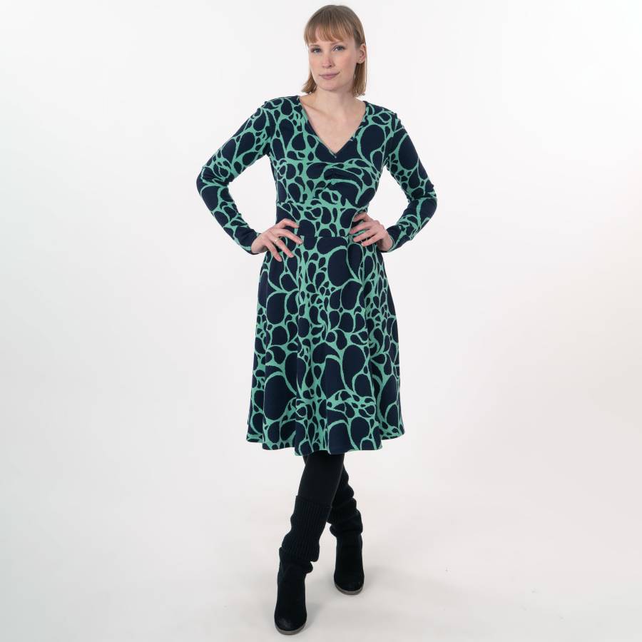 Kleid Dorsa aus Bio GOTS Interlock Jacquard