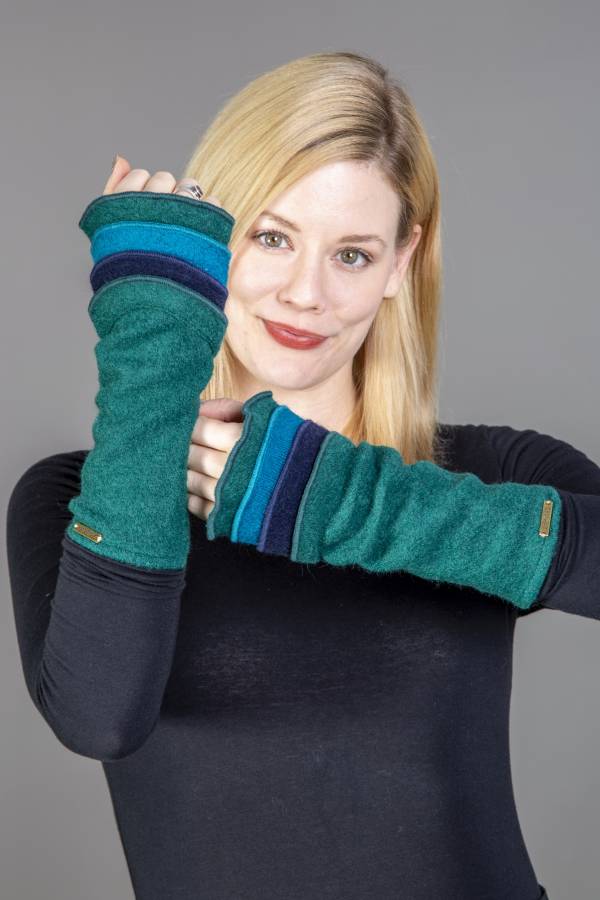 Merinostulpen mit Volants