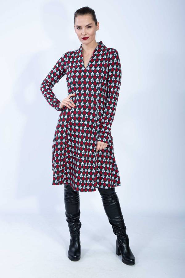 Kleid Daria aus Bio GOTS Interlock Jacquard