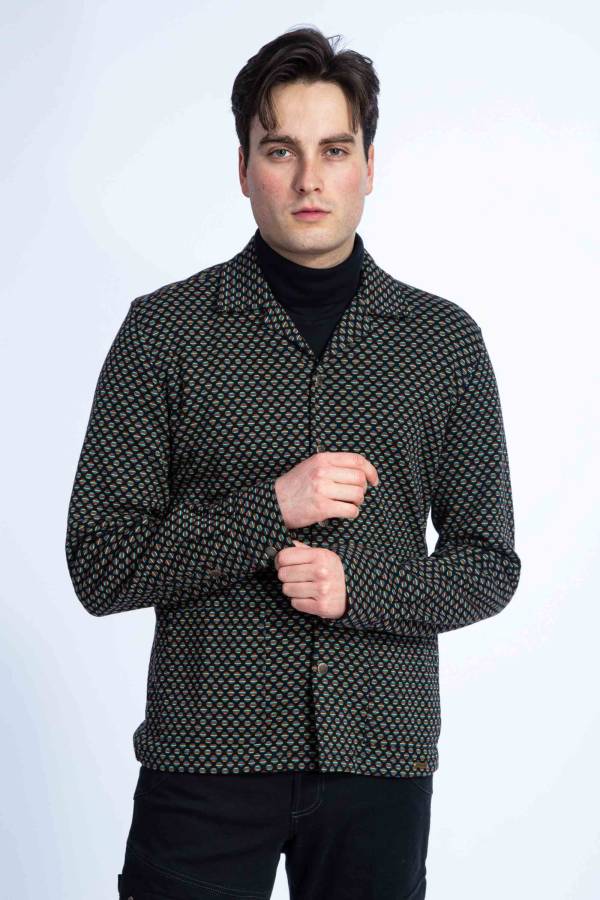 Jacke Jairo aus Bio GOTS Interlock Jacquard