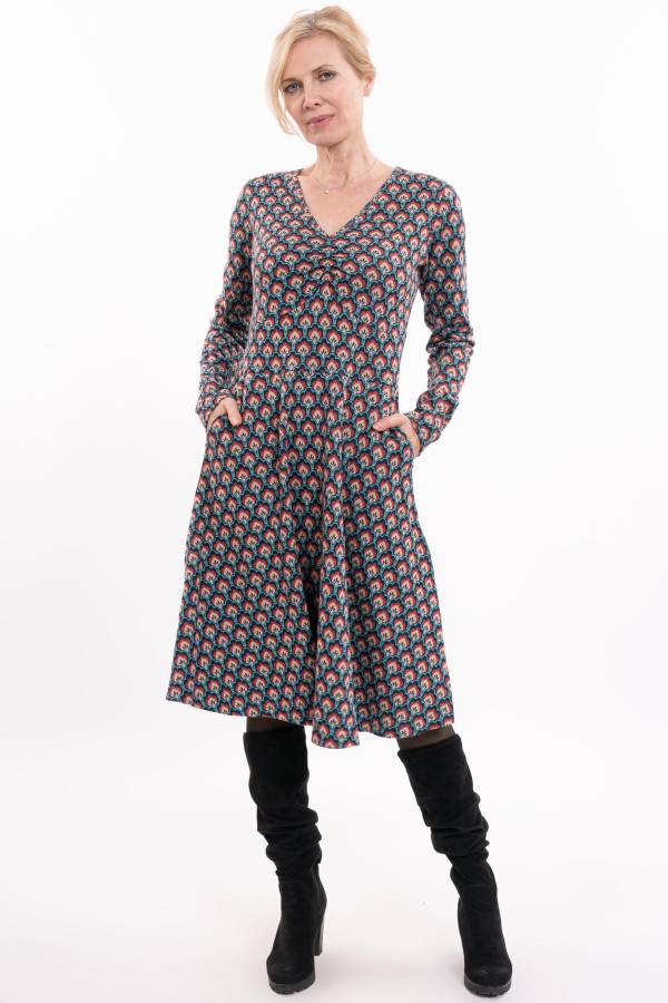 Kleid Dorsa aus Bio GOTS Interlock Jacquard