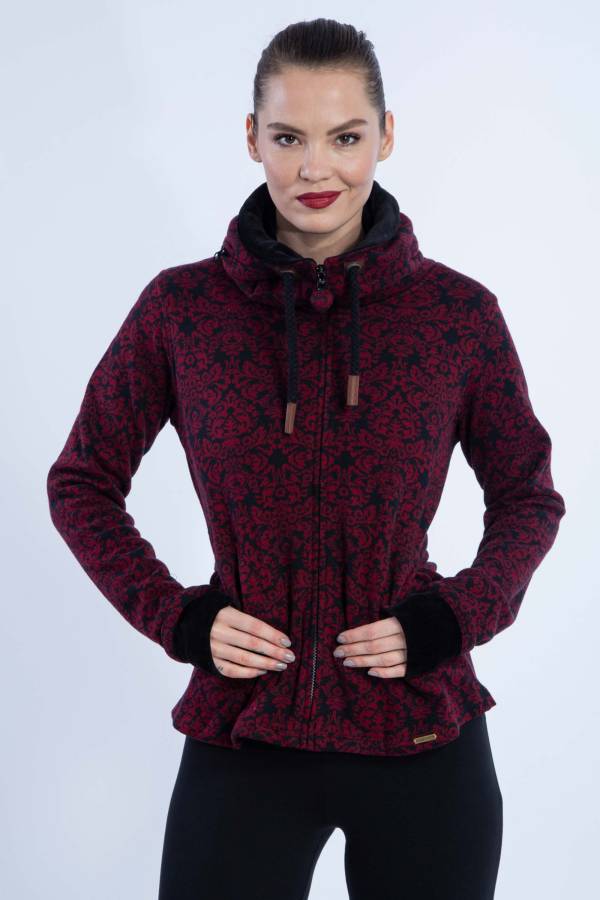 Jessy jacket in organic GOTS interlock jacquard