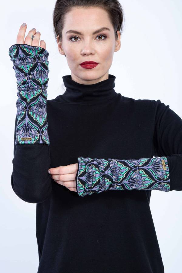 Stulpen aus Bio Interlock Jacquard