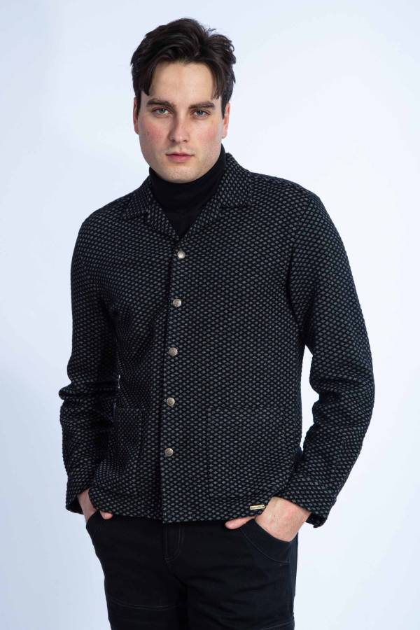 Jacke Jairo aus Bio GOTS Interlock Jacquard