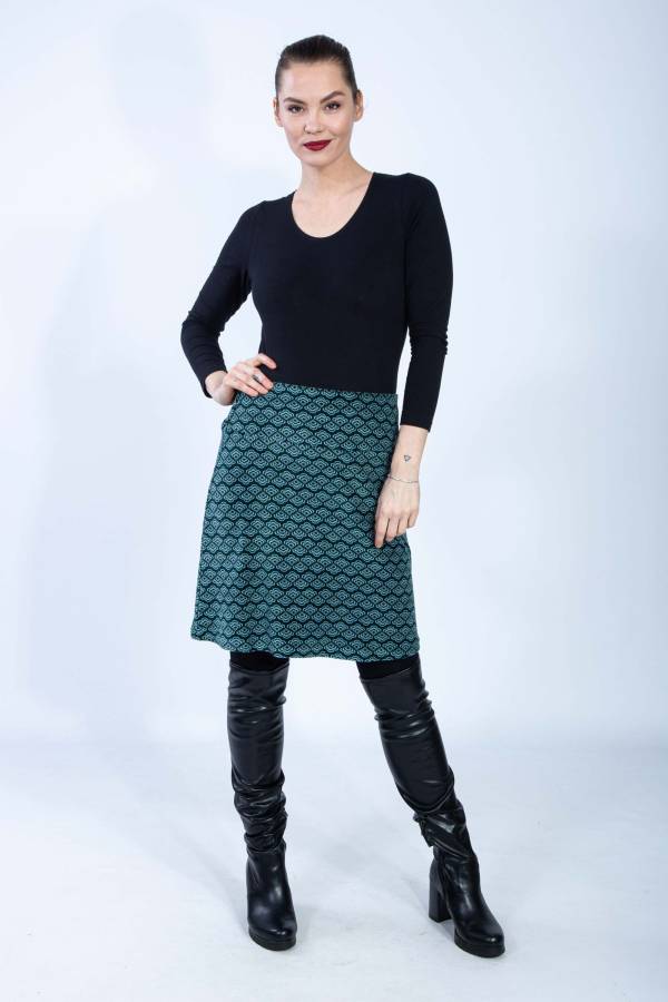 Rizoli skirt in organic GOTS velvet