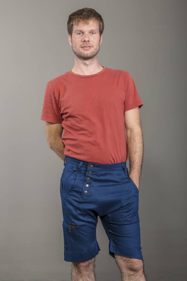 Kurze Hose aus Bio slub Cotton | Babak