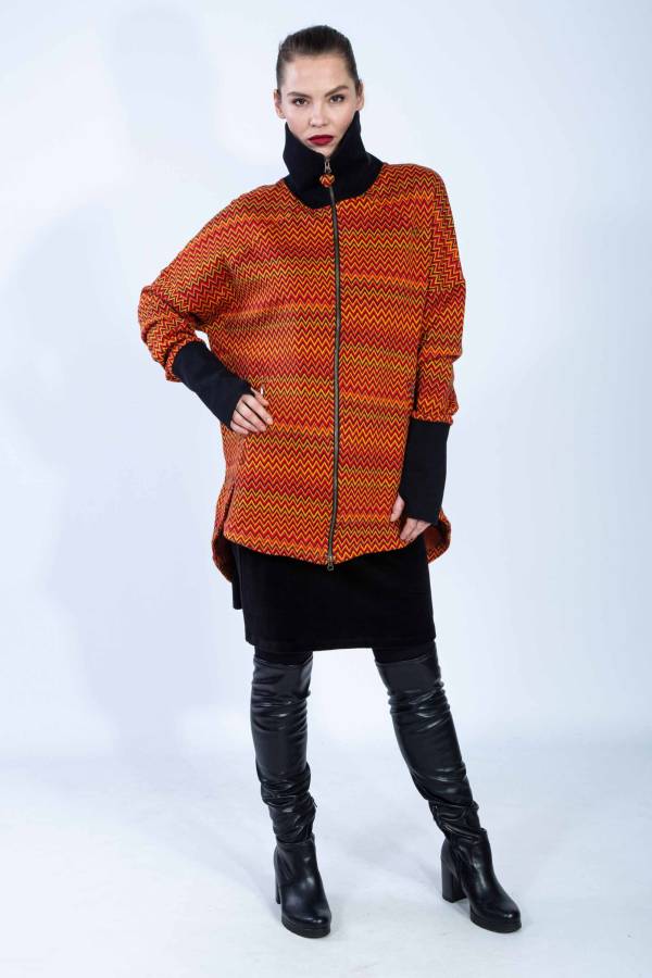 Cappotto Moody in jacquard interlock organico GOTS