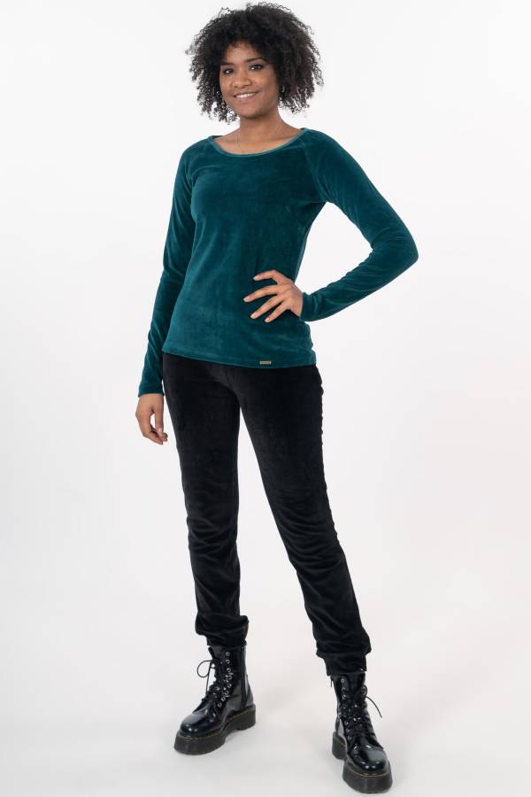 Samt Pullover Damen