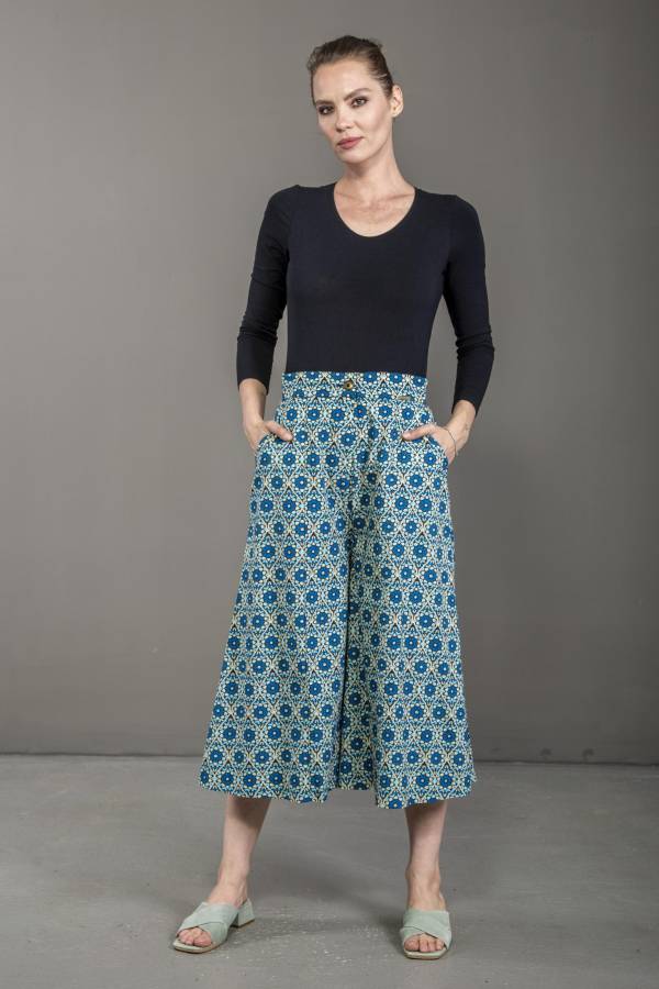 Pantaloni in popeline organico | Fioro