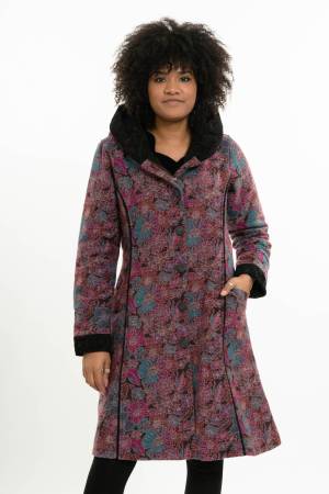 Cappotto Mimi in lana riciclata e jacquard Cappotto Mimi in lana riciclata e jacquard