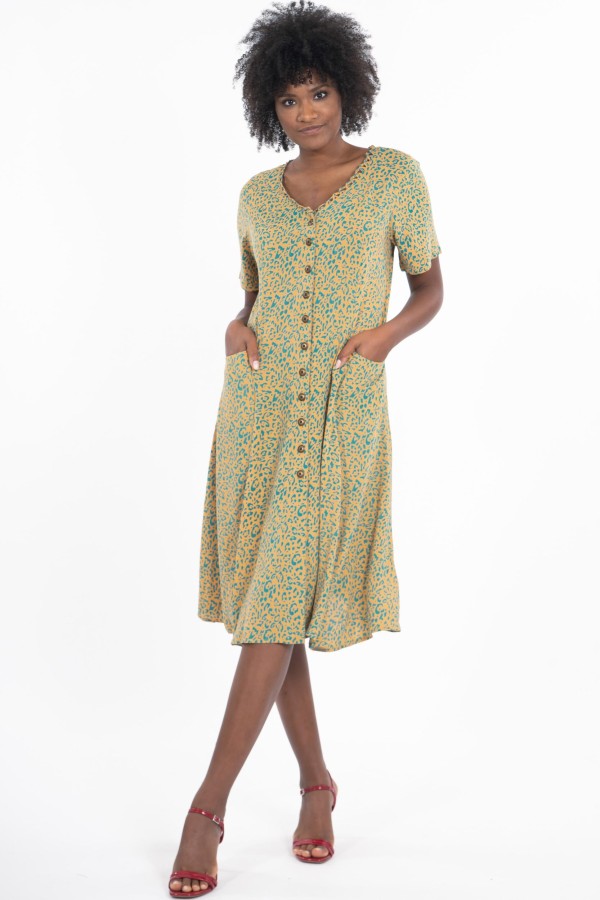 KLEID DILLA AUS VISKOSE (LENZING™ ECOVERO™)