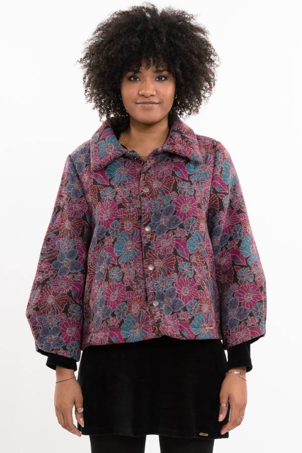 Wolljacke Jacky aus recyceltem Wolljacquard