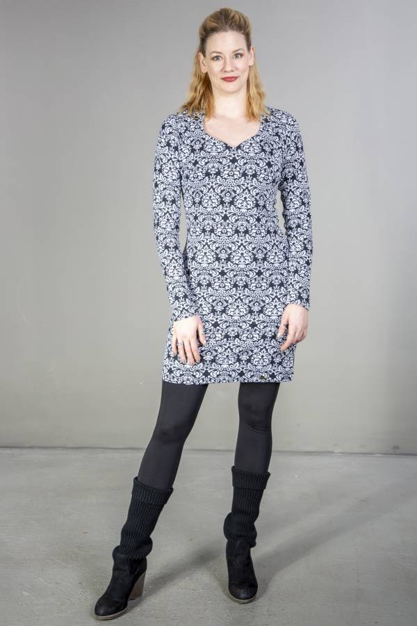 Kleid Kahina aus Bio GOTS Interlock Jacquard