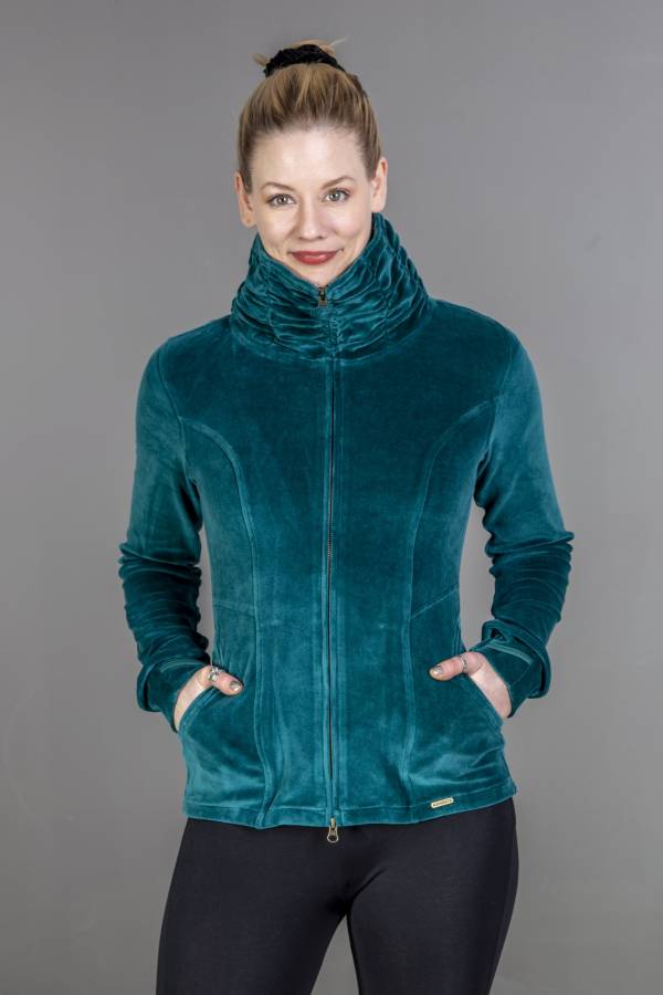 Jacke Jaqueline aus Bio GOTS Interlock Jacquard