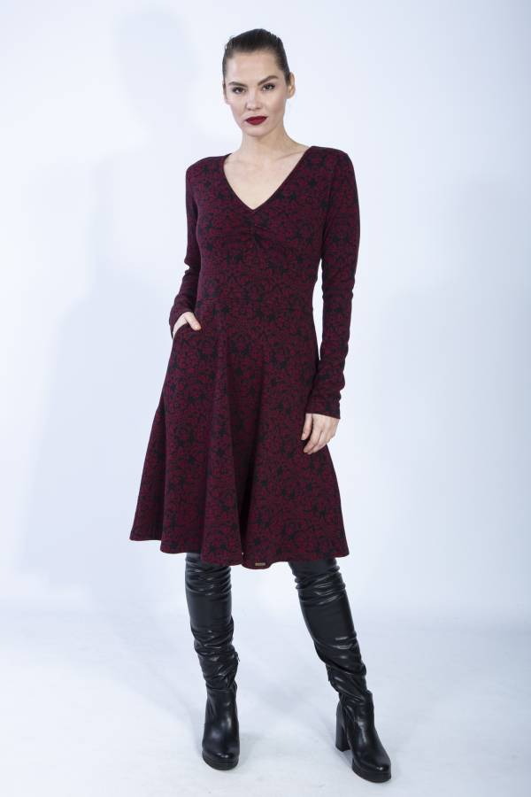 Kleid Dorsa aus Bio GOTS Interlock Jacquard