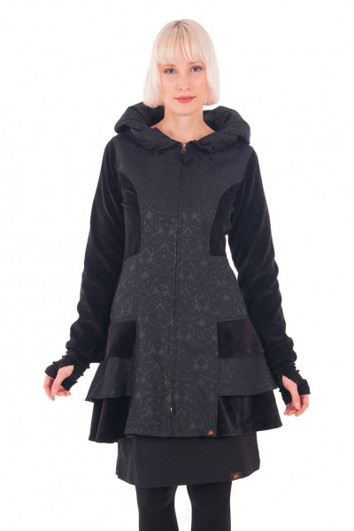 KURZMANTEL MARCELLA AUS SAMT/JACQUARD