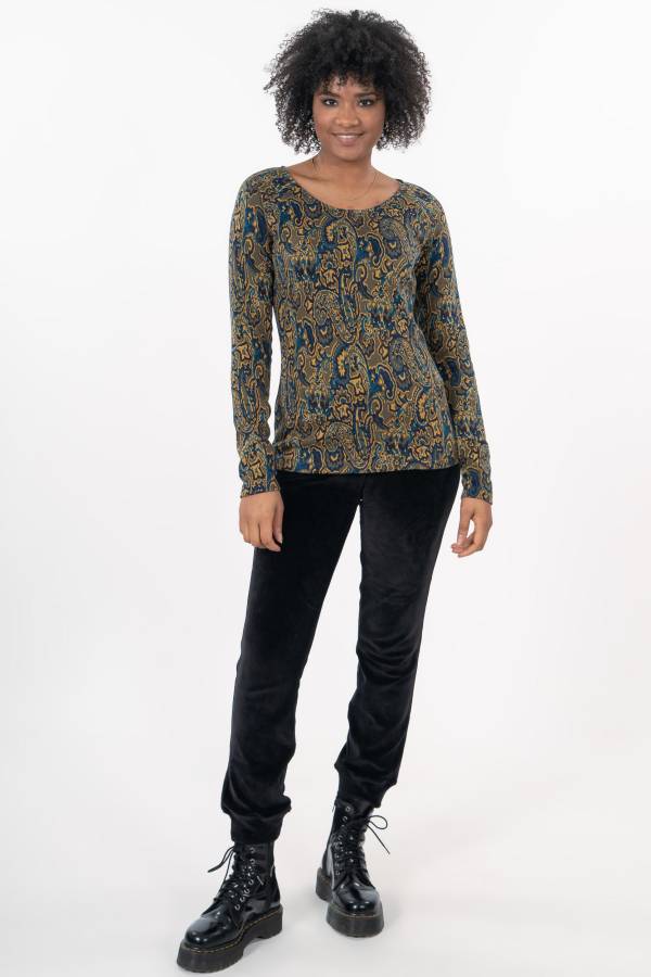 Pullover Pia aus Bio GOTS Interlock Jacquard