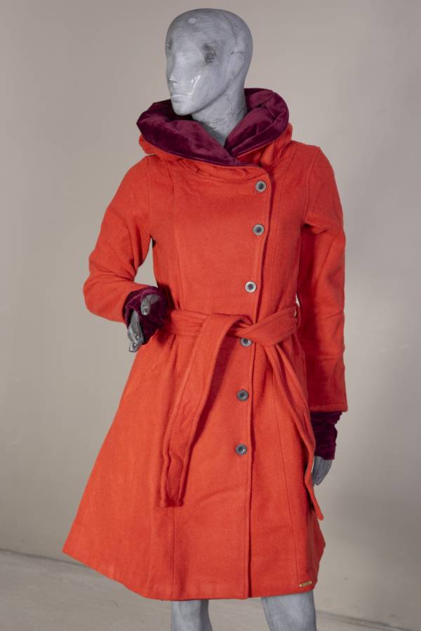 Mara coat made from recycled wool