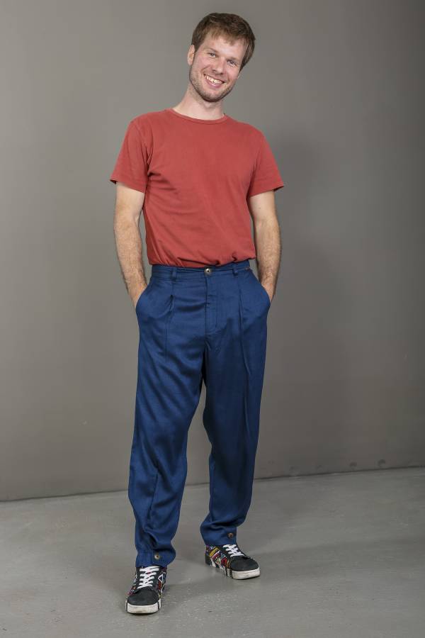 Pants made from organic slub cotton | Rahim