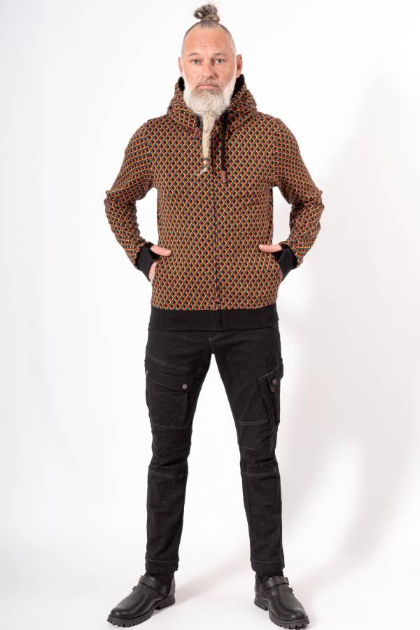 Jacke Jason aus Bio GOTS Interlock Jacquard