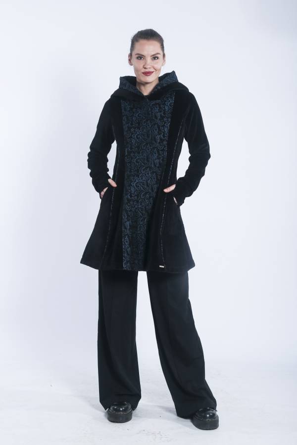 Cappotto Manisha in broccato e velluto