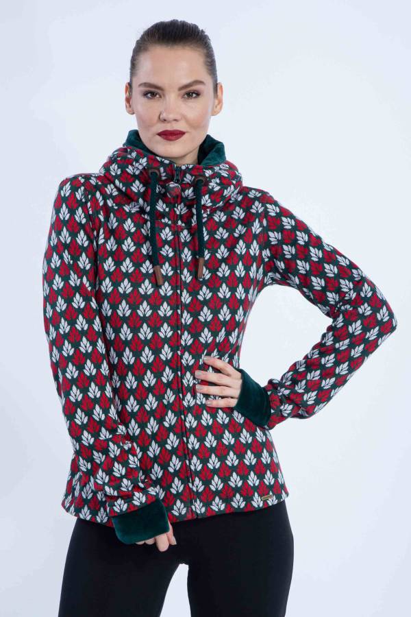 Jacke Jessy aus Bio GOTS Interlock Jacquard